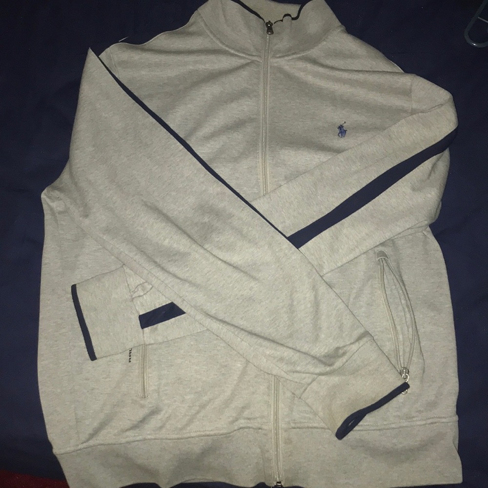 Grey Ralph Lauren Polo Zip up jacket